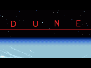 Dune title screen for Amiga